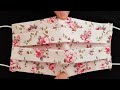Face Mask Sewing Tutorial / How to Make a Face Mask with Filter Pocket / DIY Cotton Fabric Face Mask