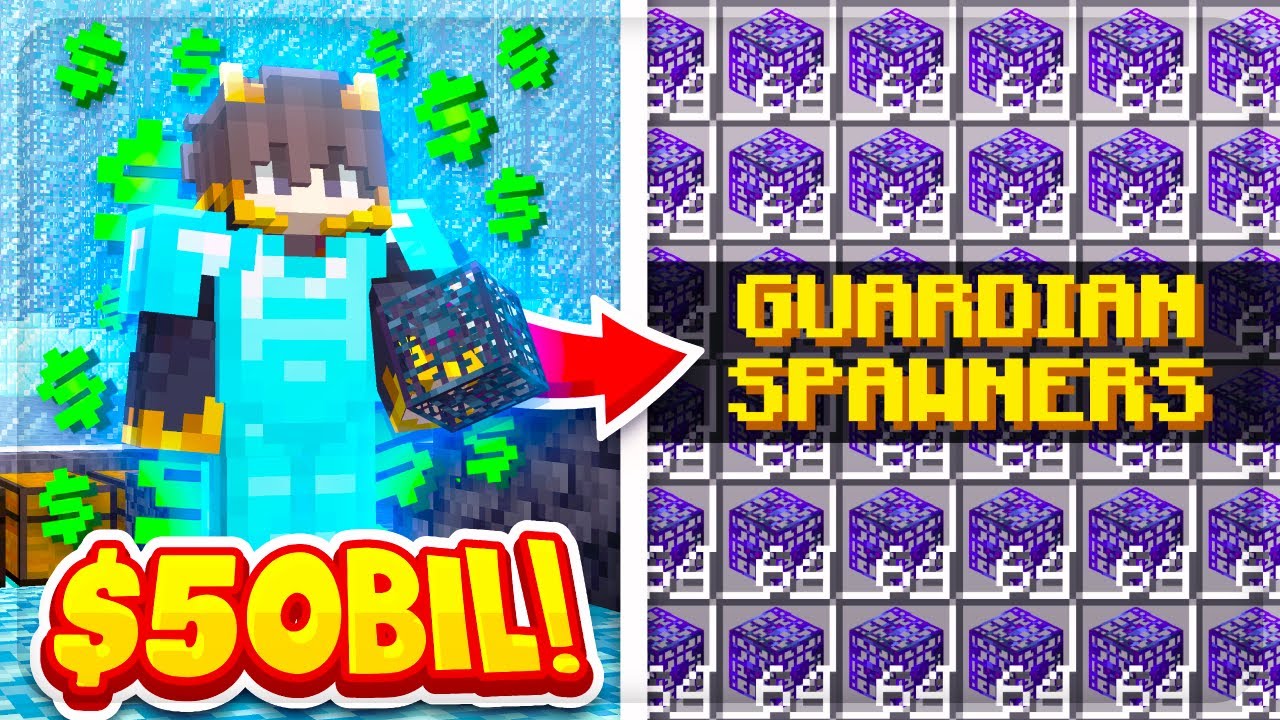 Minecraft SKYBLOCK Server Lets Play - 50 BILLION $$ IN SPAWNERS!! - EP ...