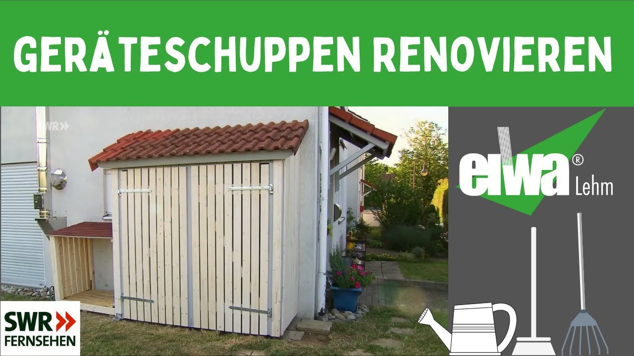Geräteschuppen renovieren! Wind- & Wetterfest mit Farbanstrich, praktische Tipps mit Anleitung.
