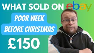 What's sold in my Ebay Shop the week before Christmas. Reselling on Ebay UK
