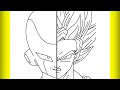 How to draw frieza vs goku  drawing creation 