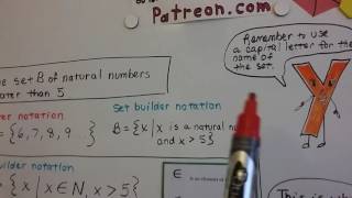 Algebra I #9.1b, Inequalities - Roster and Set Builder Notation