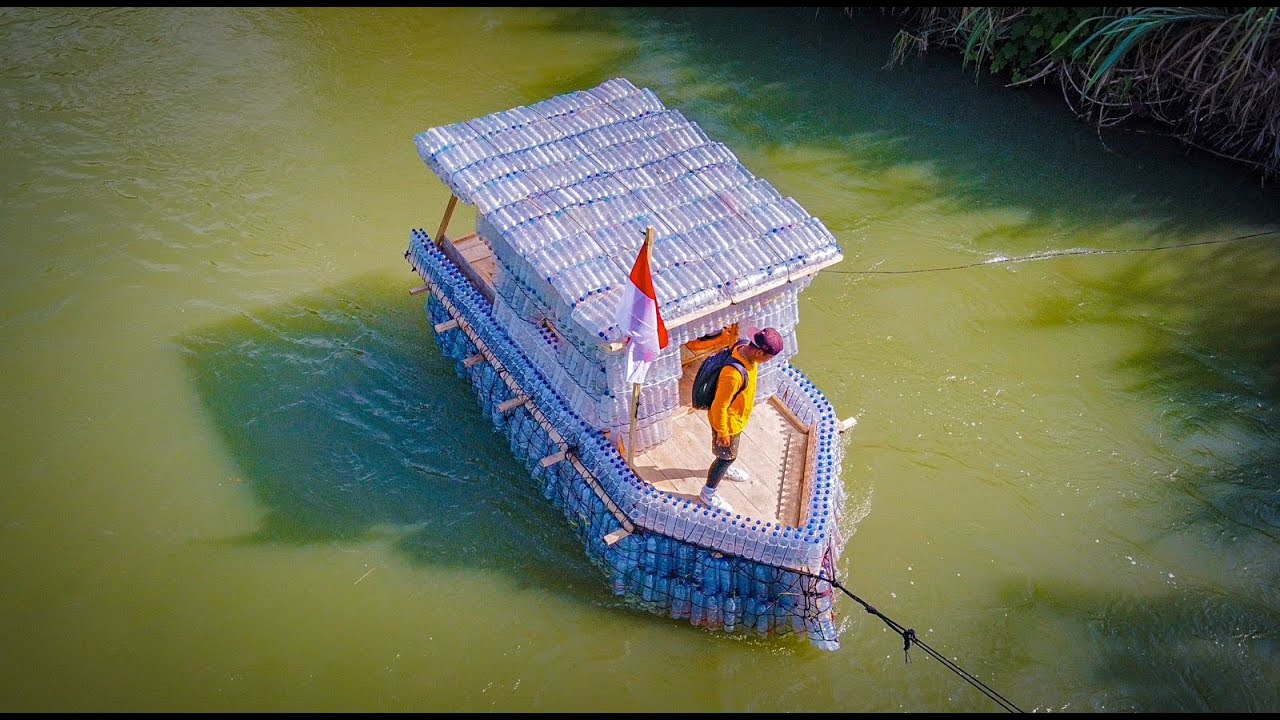 15 Hari berburu buat kapal mewah dari 5000 botol bekas Rp16,000,000!!!! #KOOKIKO