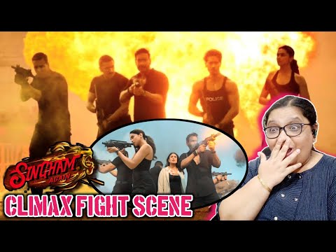 Singham Again Movie Reaction Singham Again Climax Fight Scene Singham Again Scenes Ajay Akshay