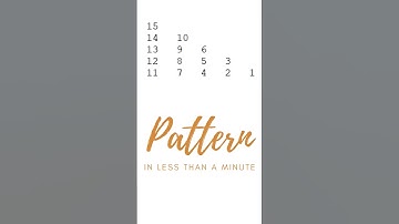 Lower Triangular Column Decrementing Number Pattern