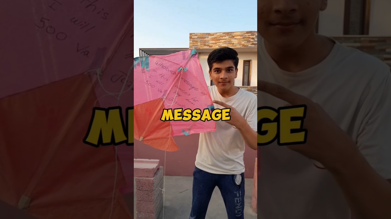 Whoever Message me First i will pay 500 ruppy via Jazzcash 😂 Part-2 Kite Challange 😱 #shorts