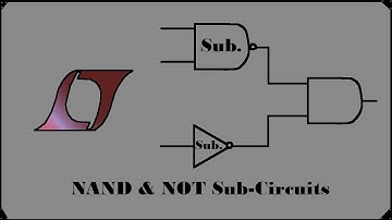 LTSpice - NAND + NOT Sub-Circuits