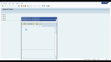 Classical Report In SAP-ABAP