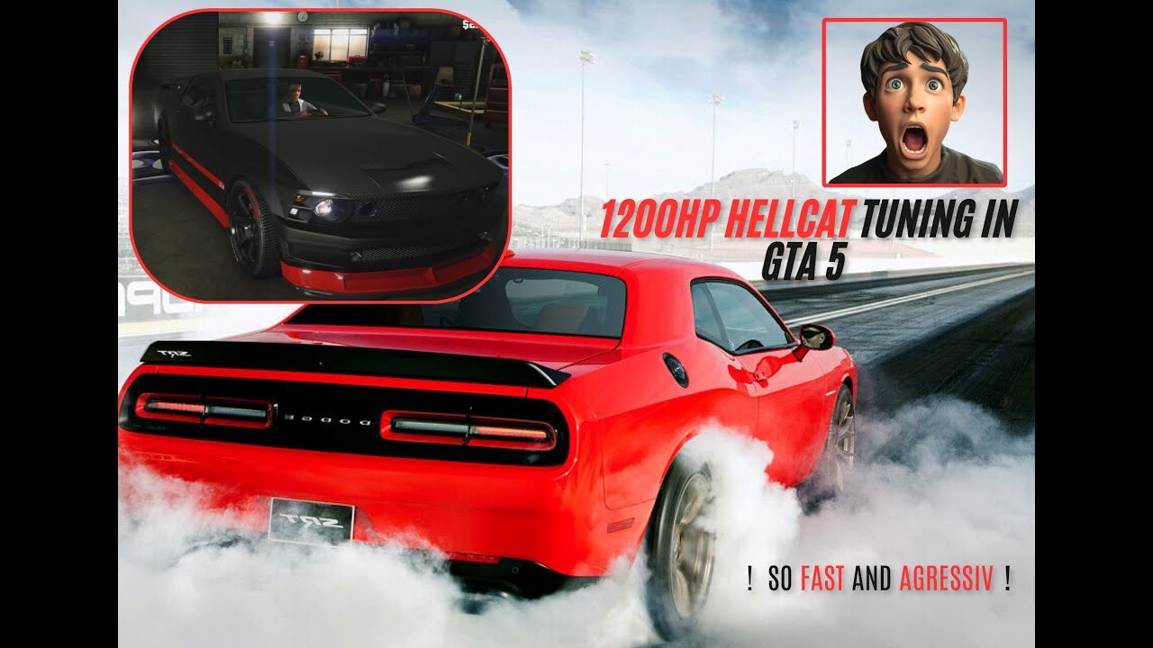 1200ph Hellcat tuning in GTA 5 !!!