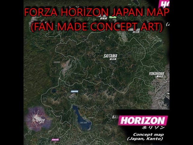 Forza Horizon : La map du Japon qui fait rêver