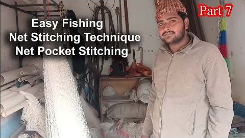 Easy Fishing Net Stitching Technique|Net Pocket Stitching |net cast pocket