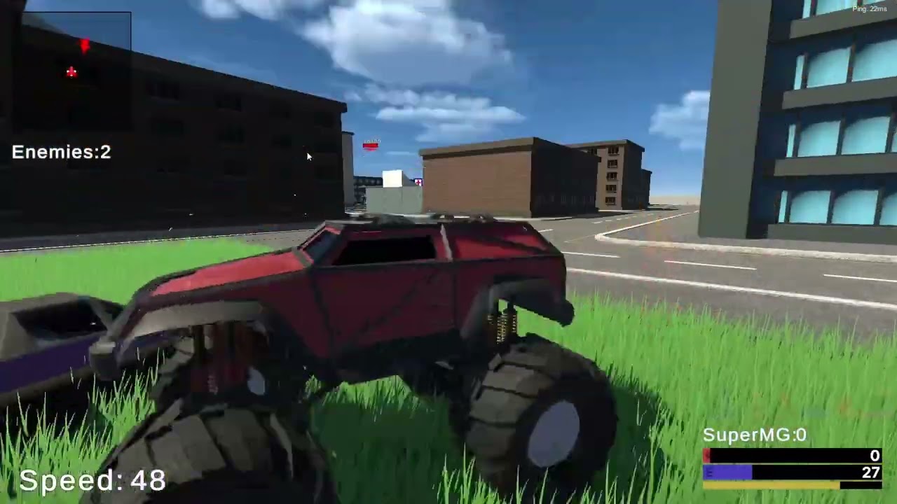 Car Combat Game Multiplayer Test YouTube