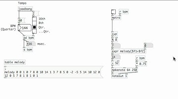 PURE DATA: 14 Reading Tables with [expr ]