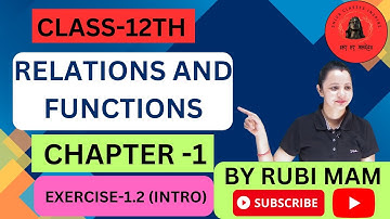 Introduction Ex-1.2 | Relation & Function | Class 12 Math Ch-1 | #mathsquestion #shivaclassesinspire