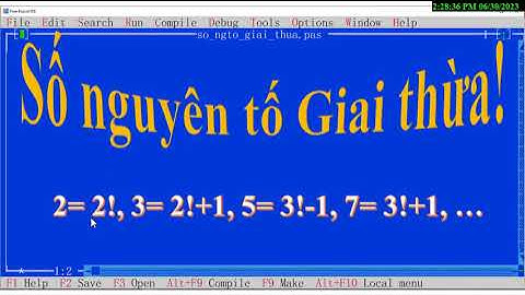 SỐ NGUYÊN TỐ GIAI THỪA_ FreePasCal