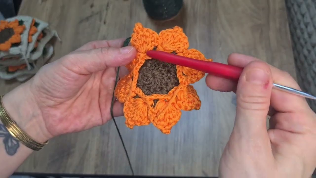 Ayçiçeği motif yapimi