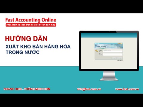 Xuất bán 1 - Xuất kho bán hàng hóa trong nước (phần mềm Fast Accounting Online)