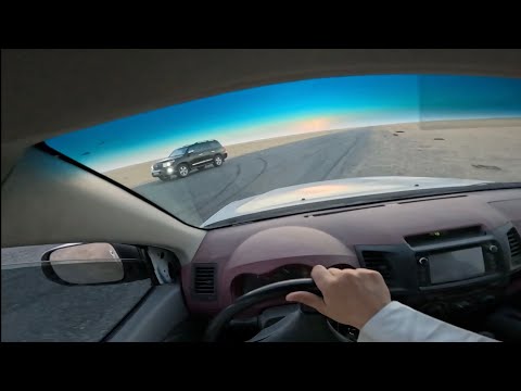 استعراض سراب على هايلكس غماره تصوير داخلي قو برو Hilux Drift Go Pro 