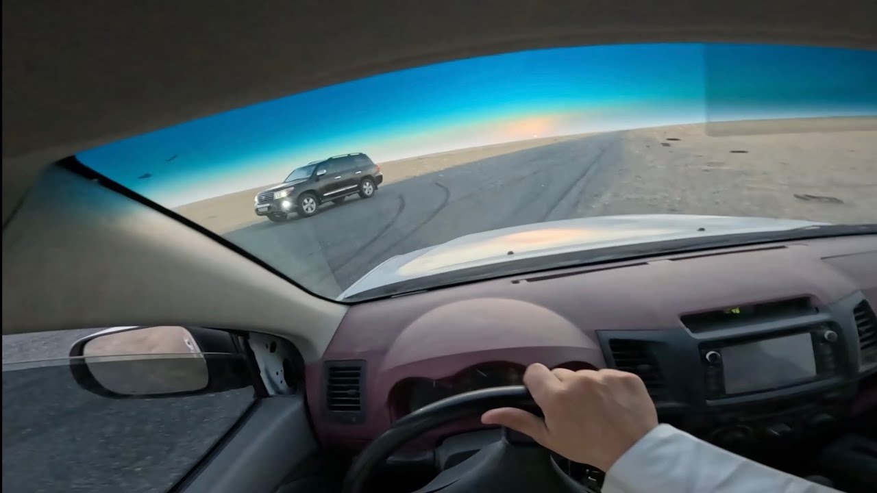 استعراض سراب على هايلكس غماره تصوير داخلي قو برو hilux drift go pro