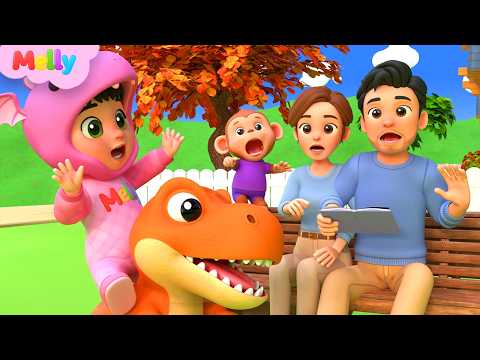 डायनो फ़िंगर फ़ैमिली 🦖🖐️ | Dino Finger Family | Melly Hindi Rhymes
