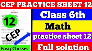 pseb competency based paper class 6th maths worksheet 12  fully solved #pseb