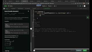 Count of smaller elements - Basic - GeeksforGeeks