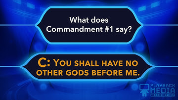 10 Commandments Bible Trivia Game For Kids