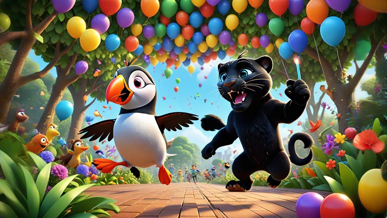 Party Puffins and Wiggly Weasels | Nursery Rhymes for Kids | Animal Songs and Fun Dance Rhyme