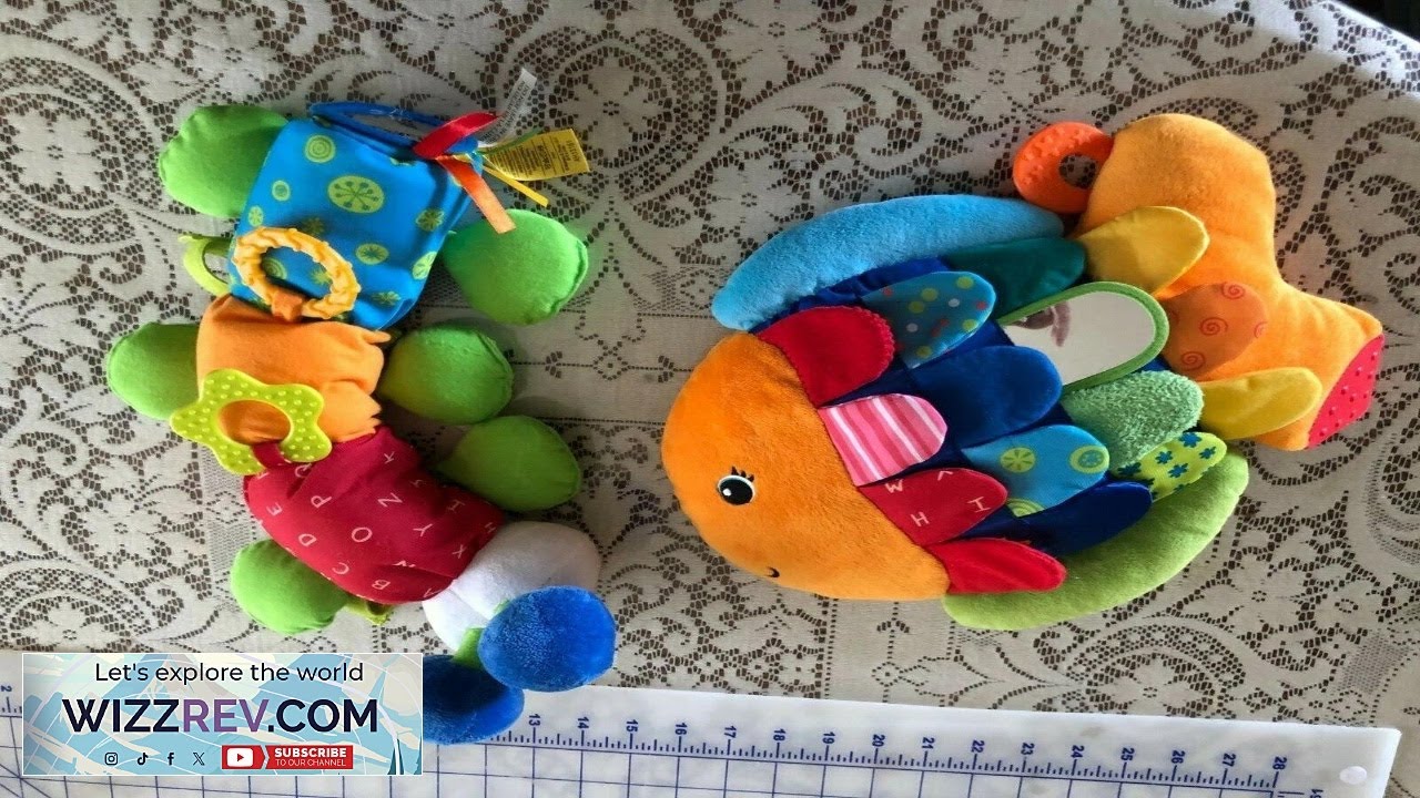 Melissa & Doug Developmental K Kid toy Rattle Mirror Rings Teether Crinkle