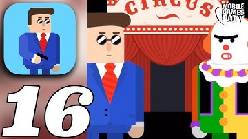 MR BULLET - Gameplay Walkthrough Part 16 - Chapter 16 Circus (iOS Android)
