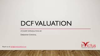 DCF Valuation   an Introduction   ver 1 002