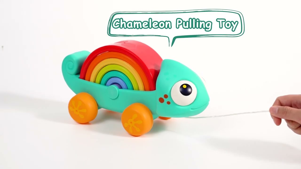 Chameleon Push & Pull Car Toy - under 3 years baby toys 