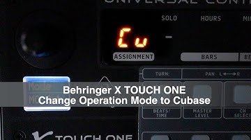 Studio Gear Behringer X-Touch Cubase Operation Mode