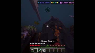 Insane Pearl Block Clutch in Skywars! #hive #minecraft #shorts