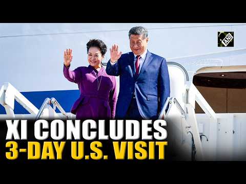 Chinese President Xi Jinping departs after three-day visit in Washington DC