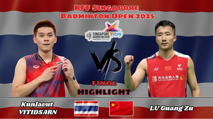 รอบชิง | ลู่ กว่างจู่ (จีน) พบ กุลวุฒิ วิทิตศานต์ (ไทย) | Singapore Badminton Open 2025