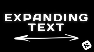 Expanding Text Intro Effect | CapCut Mobile Editing Tutorial