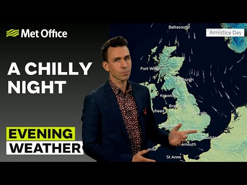 10/11/23 – a bright start to the weekend – evening weather forecast uk – met office weather