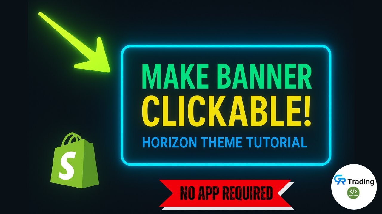 Make Horizon Slideshow banner image clickable in Shopify Without Any ...