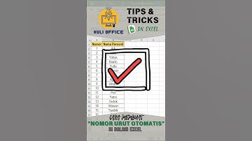 Cara buat nomor urut otomatis di EXCEL #exceltips #tutorial #shortvideo #viralvideo #tipsandtricks