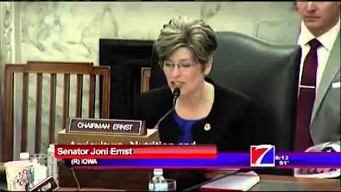 KHQA: Sen. Ernst Chairs Senate Ag Subcommittee Hearing