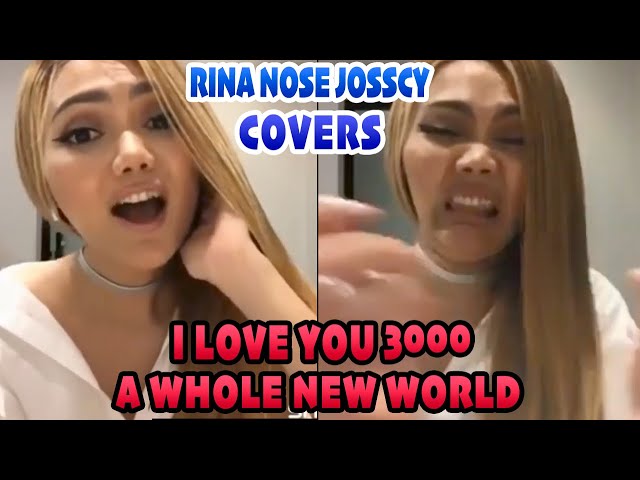 RINA NOSE Covers I LOVE YOU 3000 u0026 A WHOLE NEW WORLD class=