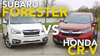 2017 Subaru Forester vs Honda CRV Comparison Test