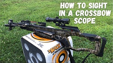 How to sight in a crossbow