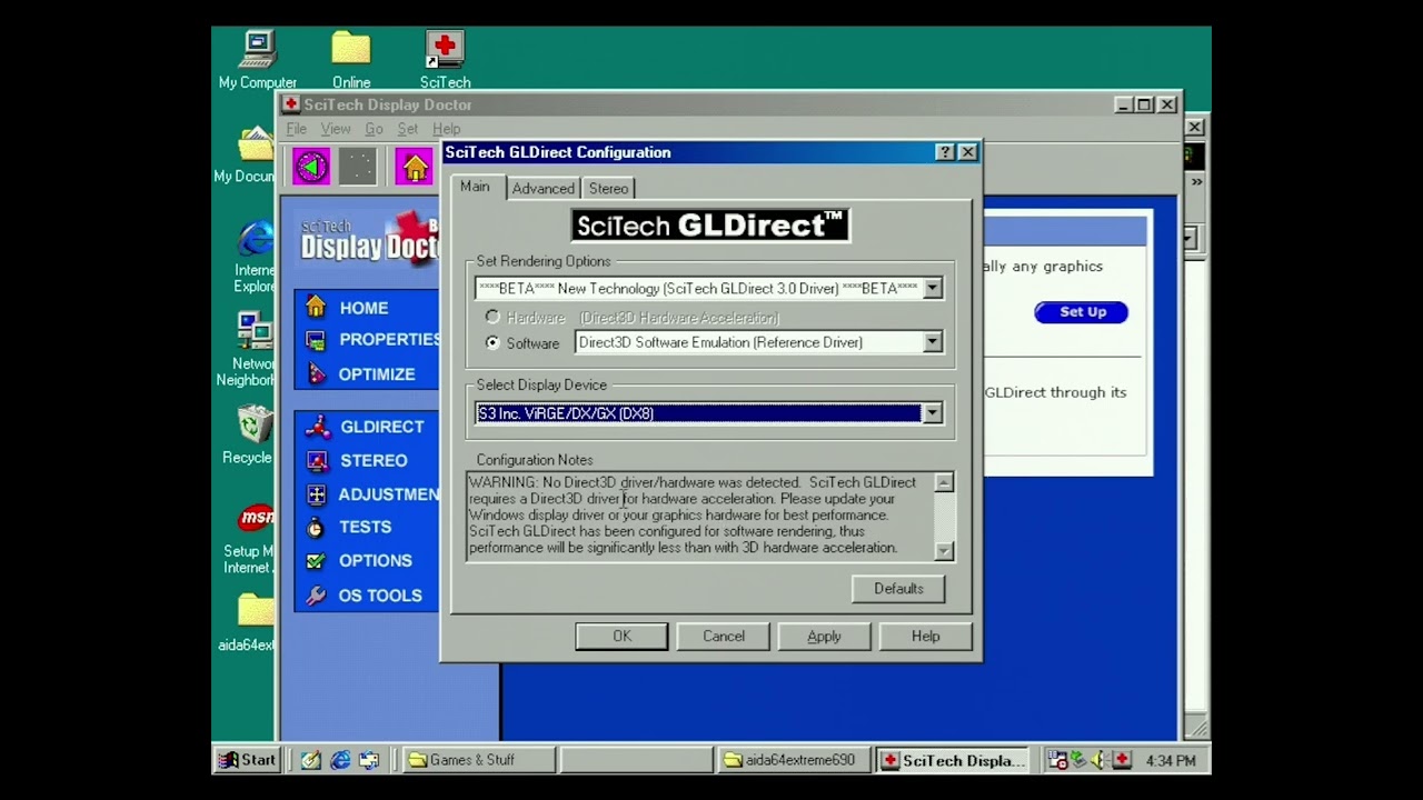 OpenGL Wrapper Race: GLDirect 2.0 (side-note) (No voiceover)