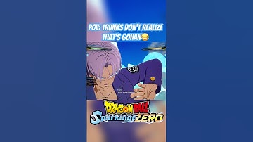 Trunks is UNDERRATED on DBZ SPARKING ZERO 😮‍💨 #shorts #dbz #gaming