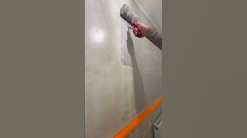 GETTING THE ROLLER FILLER ON.. the best alternative to having your walls plastered #youtube #ytshort