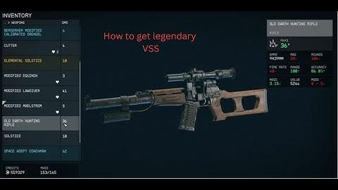 Starfield VSS - Easy guide to Old Earth Hunting Rifle