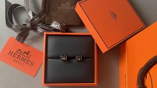 Hermes Mini Pop H earrings Noir Review From Supkicks