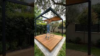I Built a Luxury Modern Pergola in My Backyard (Resort Vibe!)